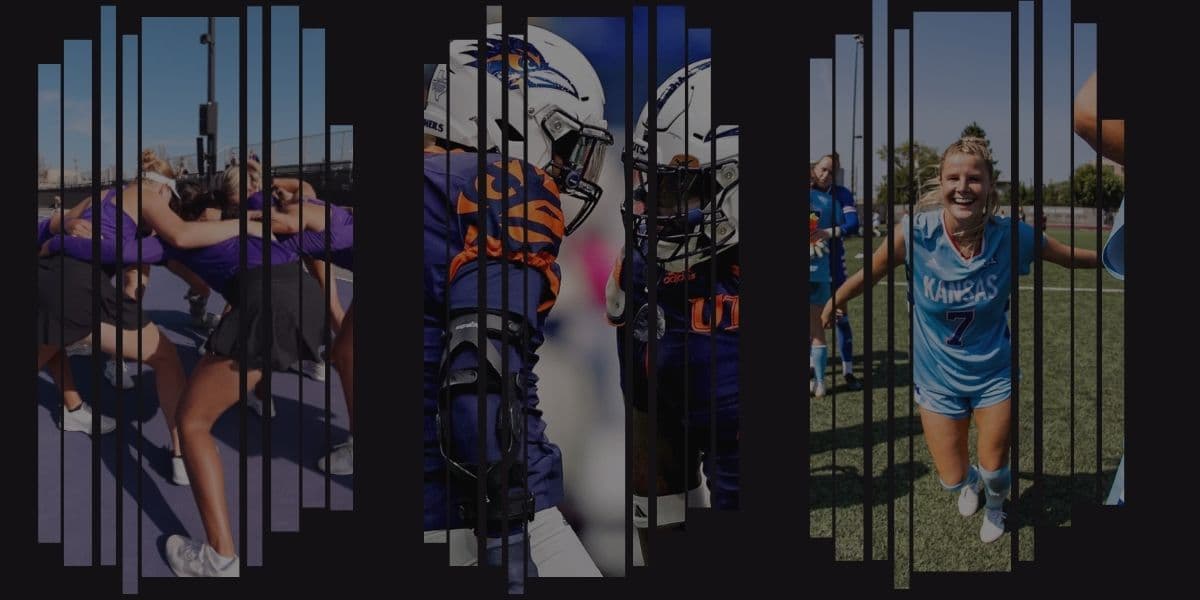 Athlete with equipment